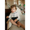 Shepherd Button On, Winter Ivory & Midnight Navy - Rompers - 2 - thumbnail