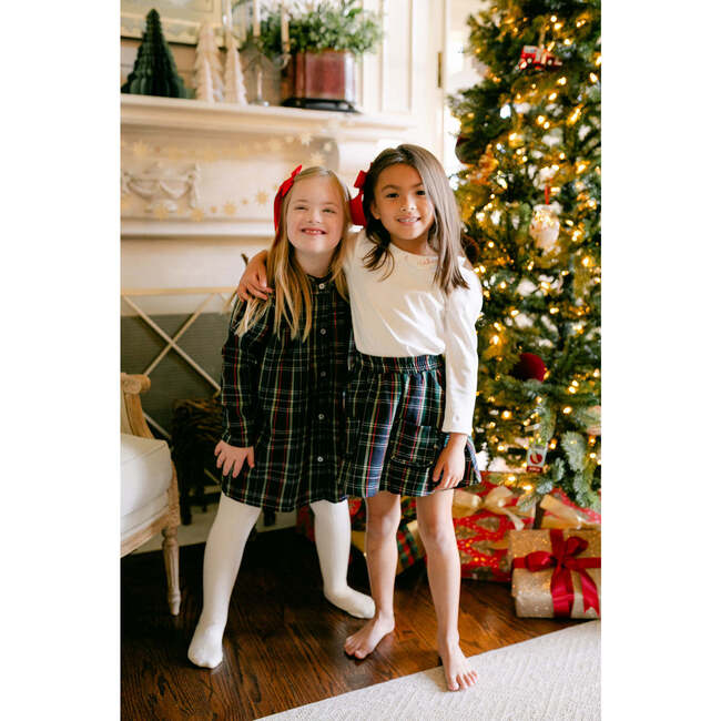 Winnie Skirt, Navy Tartan