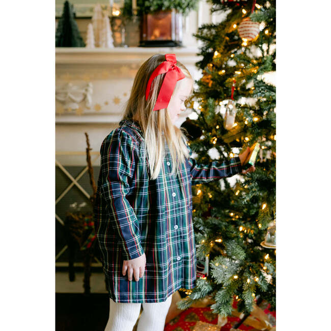 Parks Dress, Navy Tartan