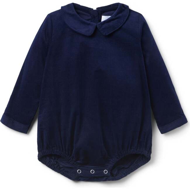 Nolan Long Sleeve Bubble, Navy Corduroy