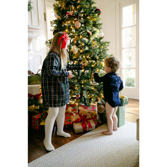 Parks Dress, Navy Tartan - Dresses - 4