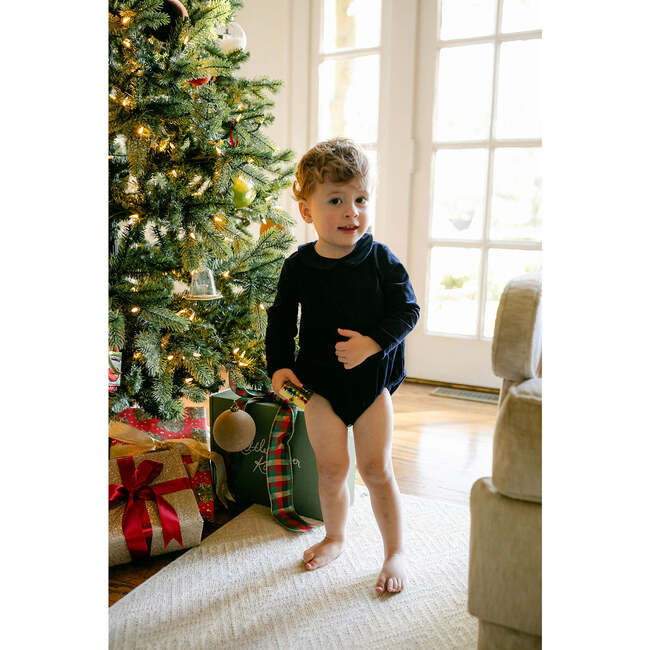 Nolan Long Sleeve Bubble, Navy Corduroy