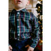Nelson Button Down, Navy Tartan - Button Downs - 2
