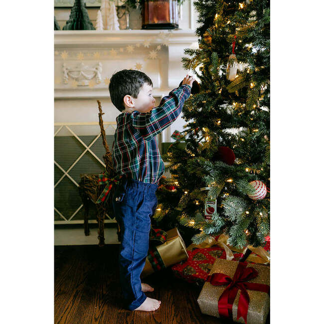 Nelson Button Down, Navy Tartan - Button Downs - 3