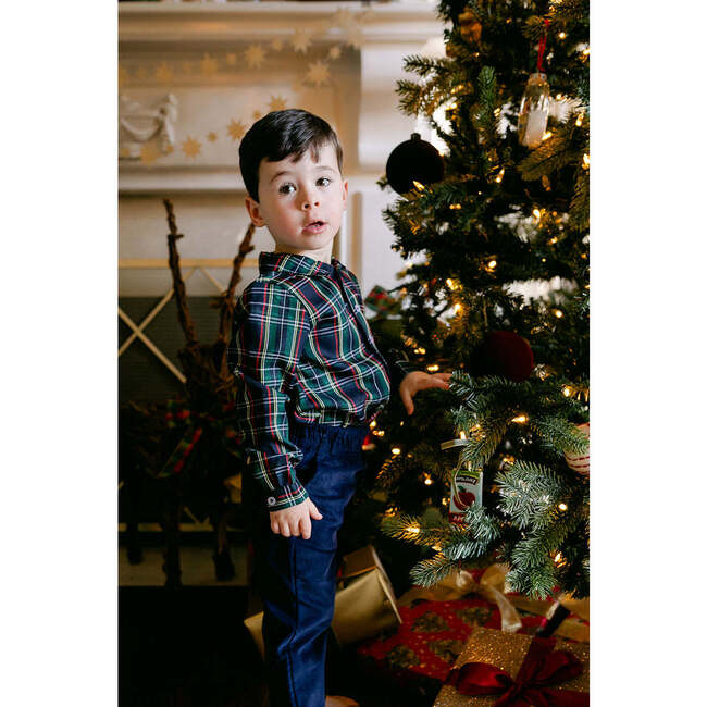 Nelson Button Down, Navy Tartan - Button Downs - 5