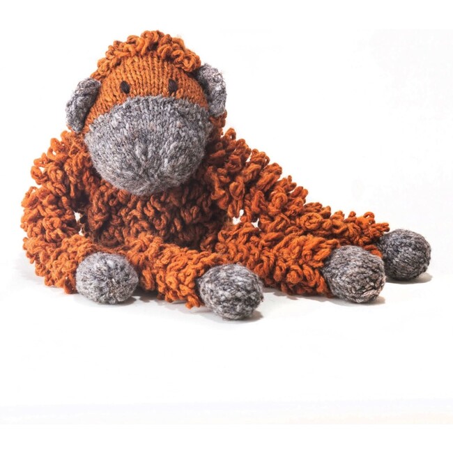 Wool Knit Buddy, Opal The Orangutan