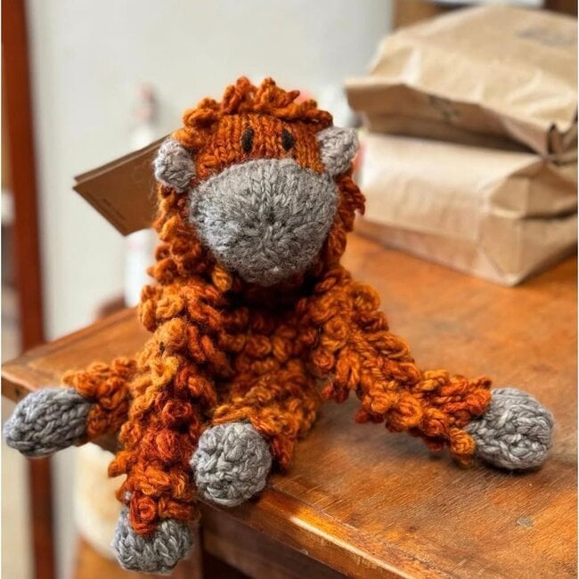 Wool Knit Buddy, Opal The Orangutan - Plush - 4