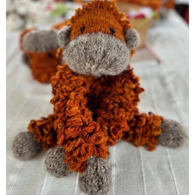 Wool Knit Buddy, Opal The Orangutan - Plush - 5