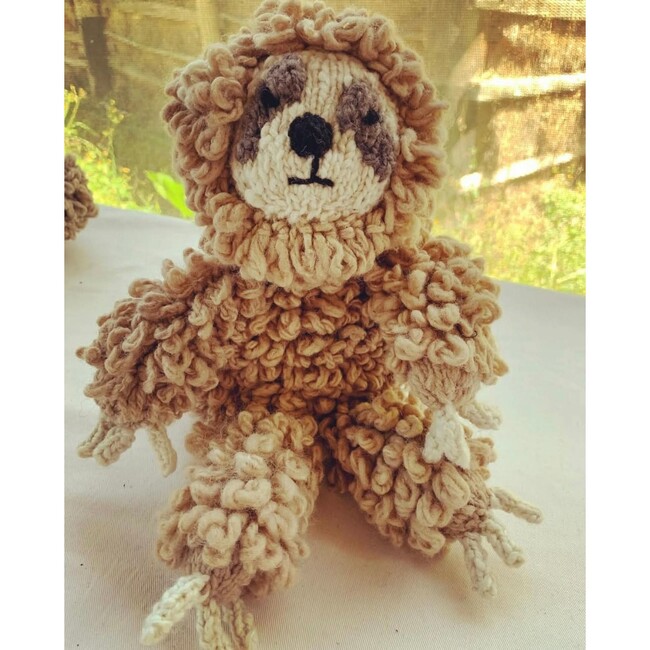 Wool Knit Buddy, Sam The Sloth - Plush - 5