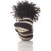 Organic Wool Knit Hand Puppet, Zachary The Zebra - Plush - 1 - thumbnail