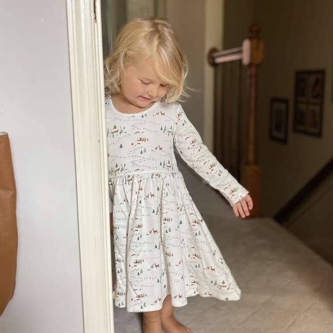 Long Sleeve Twirl Dress, Into The Woods - Dresses - 3