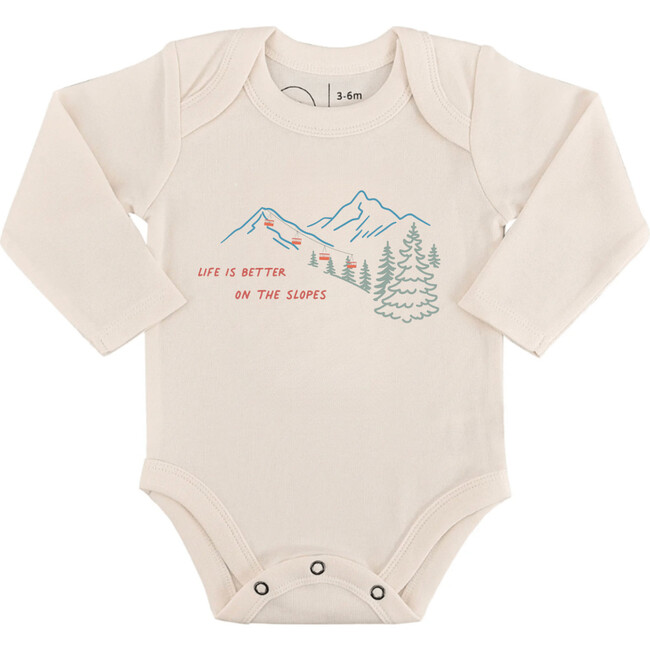 Long Sleeve Graphic Bodysuit, On The Slopes
