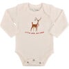 Long Sleeve Graphic Bodysuit, Little Deer Big Cheer - Onesies - 1 - thumbnail