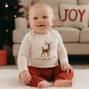 Long Sleeve Graphic Bodysuit, Little Deer Big Cheer - Onesies - 2 - thumbnail