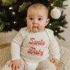 Long Sleeve Graphic Bodysuit, Santa Baby - Onesies - 3 - thumbnail