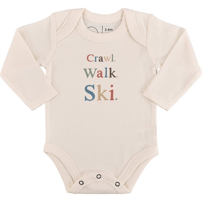 Long Sleeve Graphic Bodysuit, Crawl Walk Ski