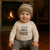 Long Sleeve Graphic Bodysuit, Crawl Walk Ride - Onesies - 1 - thumbnail