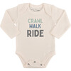 Long Sleeve Graphic Bodysuit, Crawl Walk Ride - Onesies - 2