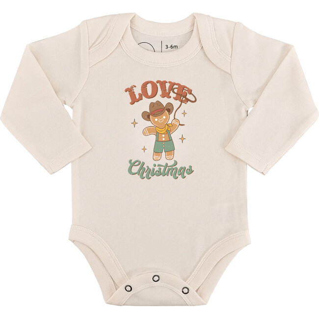 Long Sleeve Graphic Bodysuit, Christmas Lasso