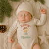Long Sleeve Graphic Bodysuit, Christmas Lasso - Onesies - 2