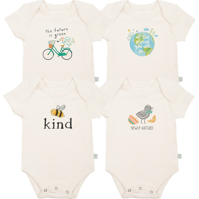 Graphic Bodysuit Set, Spring 4 Pack + 1 Free