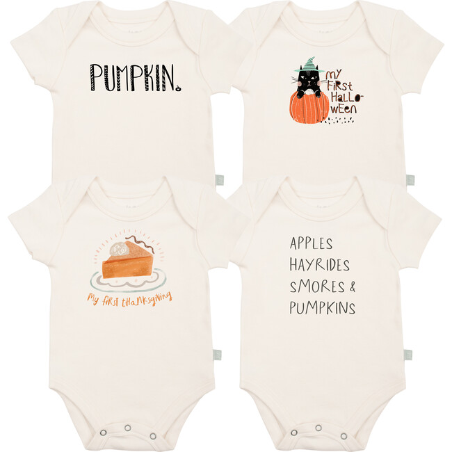 Graphic Bodysuit Set, Fall 4 Pack + 1 Free