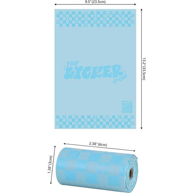 The Licker Store 13 in. x 9 in. Extra Thick Leak Proof Unscented Dog Poop Bags, Blue (300 Count, 20 Rolls) - Poop Bags & Dispensers - 5