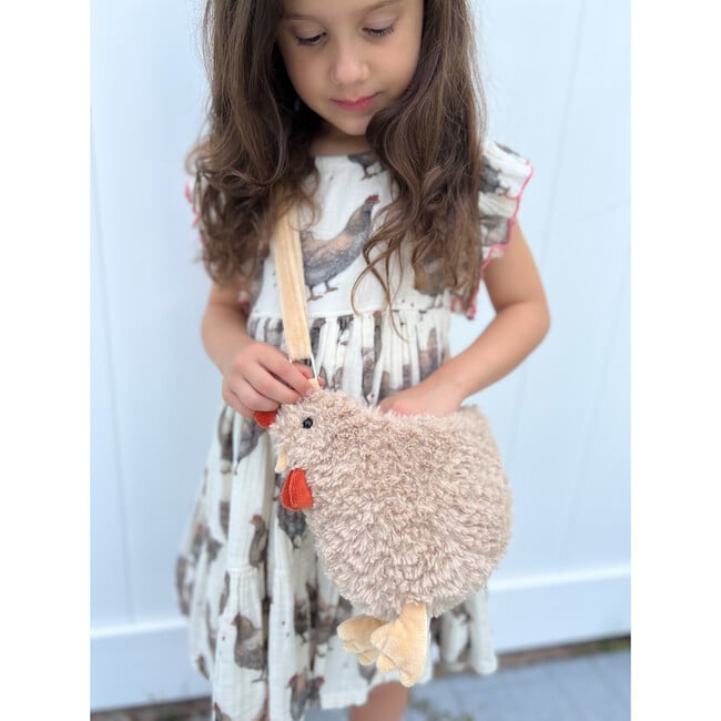 Hazel Hen Cross Body Purse, Tan - Plush - 3