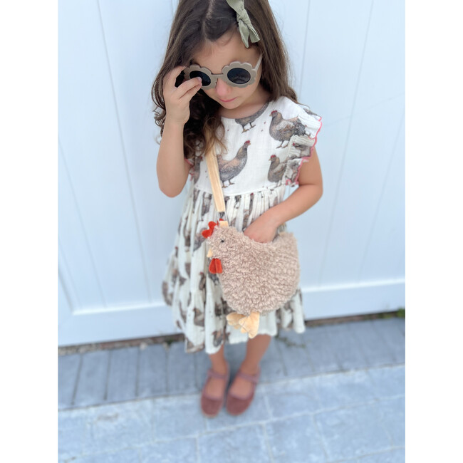 Hazel Hen Cross Body Purse, Tan - Plush - 4