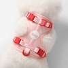 Arlo Adjustable Soft Padded No Pull Pet Harness with 3 Buckles and 3 Leash Clips, Pink - Collars, Leashes & Harnesses - 3