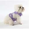 Arlo Adjustable Soft Padded No Pull Pet Harness with 3 Buckles and 3 Leash Clips, Purple - Collars, Leashes & Harnesses - 7