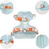 Arlo Adjustable Soft Padded No Pull Pet Harness with 3 Buckles and 3 Leash Clips, Light Blue - Collars, Leashes & Harnesses - 4 - thumbnail
