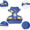 Arlo Adjustable Soft Padded No Pull Pet Harness with 3 Buckles and 3 Leash Clips, Dark Blue - Collars, Leashes & Harnesses - 4 - thumbnail