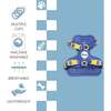 Arlo Adjustable Soft Padded No Pull Pet Harness with 3 Buckles and 3 Leash Clips, Dark Blue - Collars, Leashes & Harnesses - 5 - thumbnail