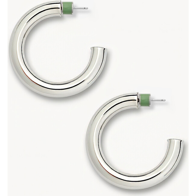 1" Perfect Hoops, Silver