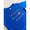Donuts & Dreidels Baby + Little Kid Hanukkah Sweatshirt, Blue - Sweatshirts - 2