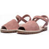 Suede Sandals, Rose - Sandals - 4 - thumbnail