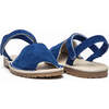 Suede Sandals, Royal Blue - Sandals - 3 - thumbnail