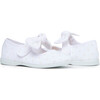 Laura Canvas Swiss-Dot Mary Janes, White - Mary Janes - 3