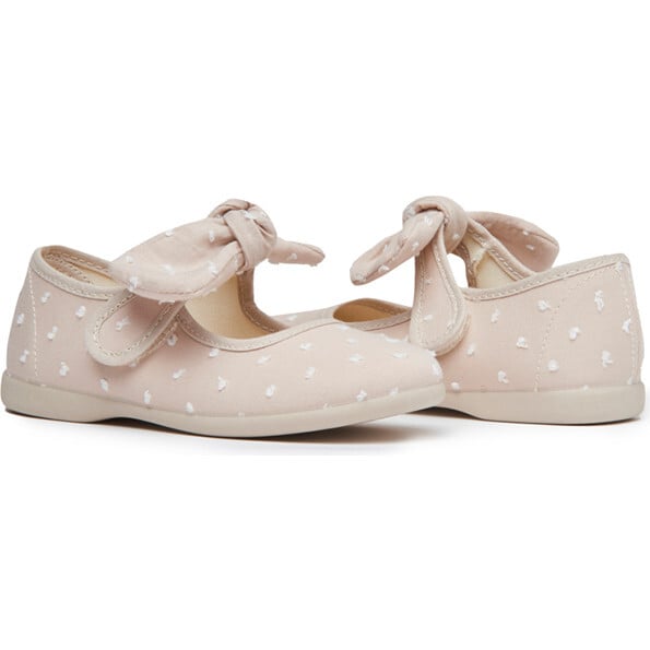 Laura Canvas Swiss-dot Mary Janes, Camel - Mary Janes - 3