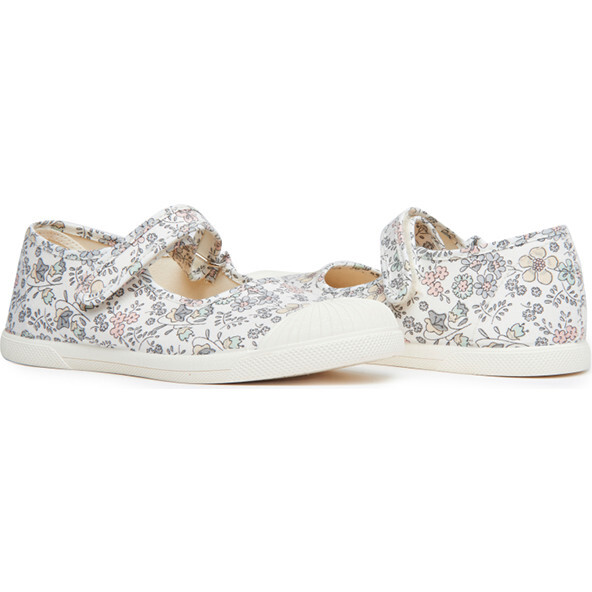 Canvas Mary Jane Sneakers, Florals - Mary Janes - 2