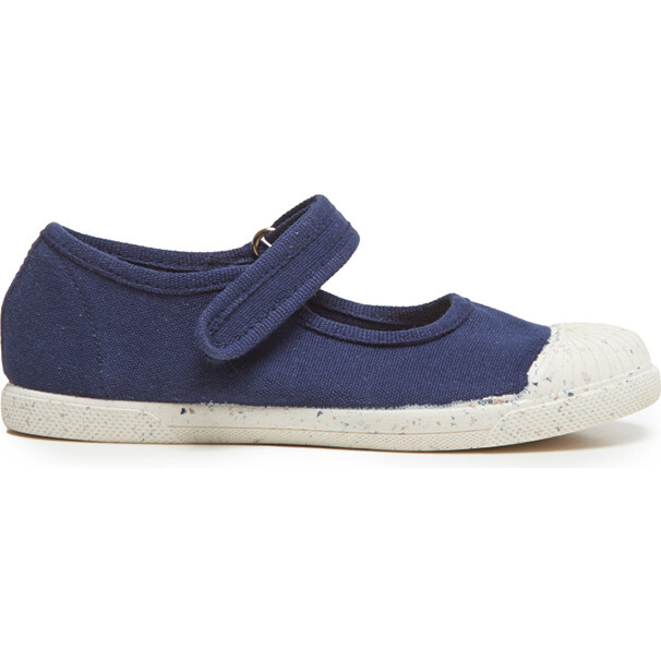Anita ECO-friendly Canvas Mary Jane Sneakers, Navy