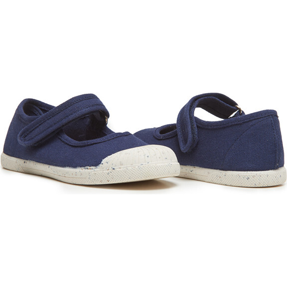 Anita ECO-friendly Canvas Mary Jane Sneakers, Navy