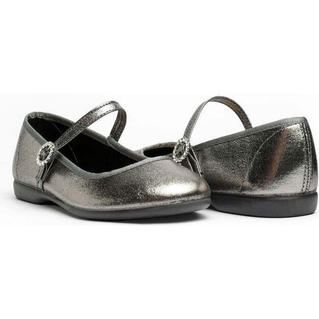 Holiday Mary Janes, Silver Shimmer