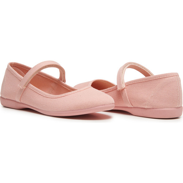 Canvas Mary Janes, Peach - Mary Janes - 4