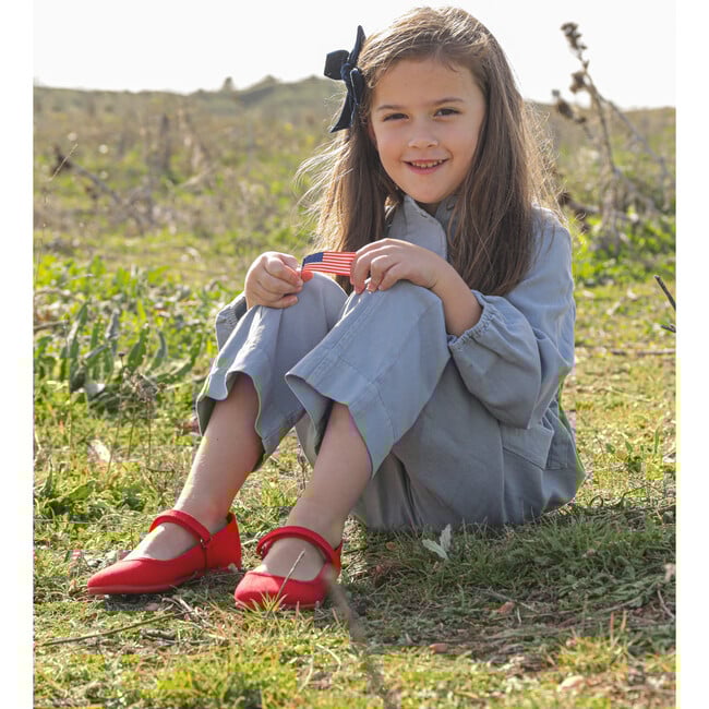 Classic Canvas Mary Janes, Red - Mary Janes - 2