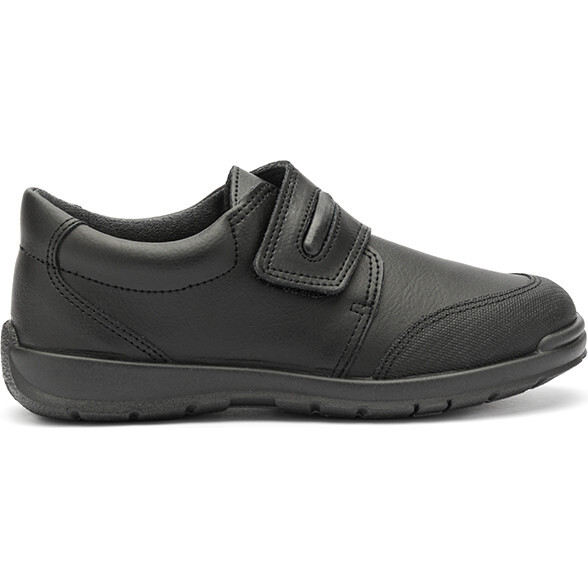 Single Rip-Tape School Trainers, Black - Sneakers - 1