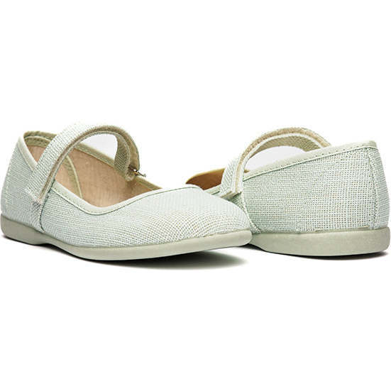 Classic Linen Mary Janes, Mint