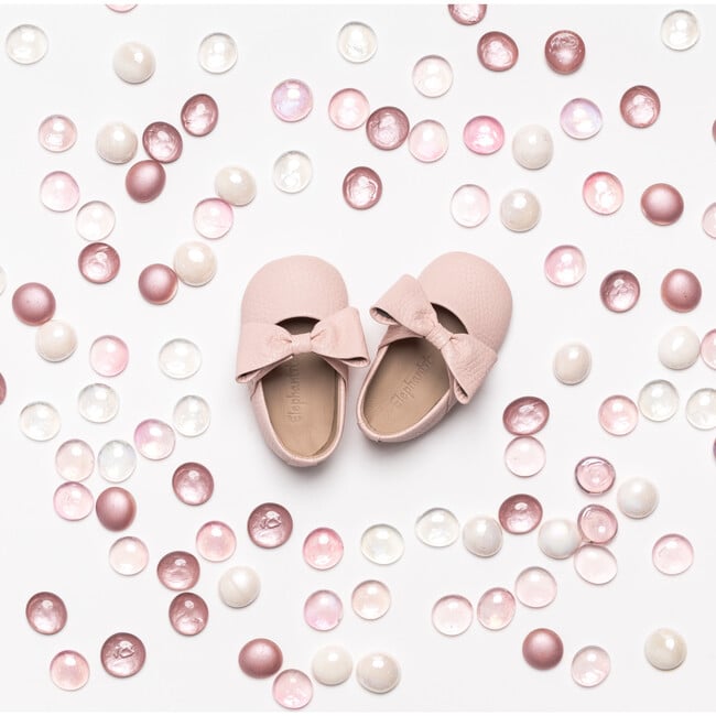 Baby Ballerina with Bow, Pink - Loafers - 3