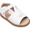 Toddler Bunny Sandal, White - Sandals - 1 - thumbnail